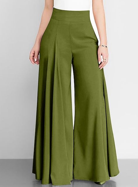 High Waist Wide Leg Pants, Flare Trousers, Pant Style, Outfit Casual, Autumn Fashion Women, Flare Pants, Casual Outfit, Boho Dress, Fashion Pants