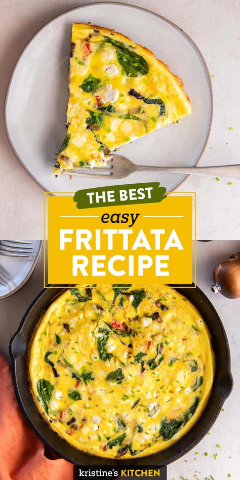 Best Frittata, Best Frittata Recipe, Frittata Recipes Baked, Oven Baked Frittata, Brunch Meals, Fritata Recipe, Fritatta Recipe, Easy Frittata Recipe, Baked Frittata