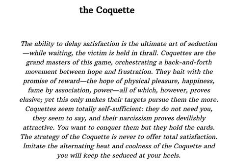 Coquette Seduction Archetype, Types Of Seduction, Coquette Seduction, Art Of Seduction Quotes, Lady Etiquette, Relaxed Woman, Personality Archetypes, Feminine Essence, Feminine Quotes