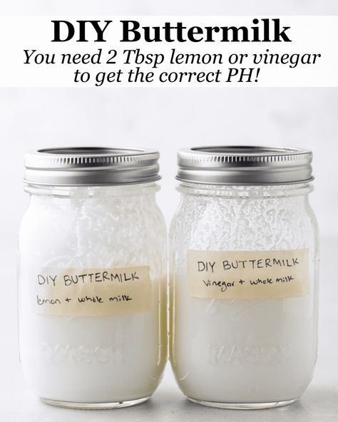 This homemade buttermilk tutorial is unlike any other you'll find online. I teamed up with my husband (who has a Ph.D. in Chemistry) to figure out how to make buttermilk that tastes as close to the store-bought versions we love as possible. Now I'm sharing the results and the best way to make buttermilk at home. Home Made Buttermilk, Diy Buttermilk, Homemade Staples, Buttermilk Recipe, Most Popular Dessert Recipes, Make Your Own Buttermilk, Make Buttermilk, Buttermilk Substitute, Popular Desserts Recipes