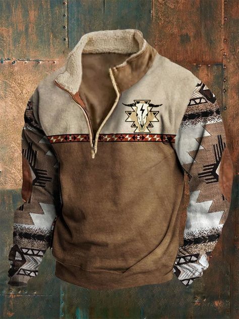 Jesus Tattoo, Cowboy Outfits, Budget Shopping, Fashion Hoodies, Mandarin Collar, Well Dressed, Dress Codes, Western Fashion, Pullover Sweatshirt