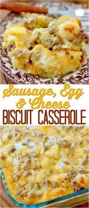 Breakfast Brisket Biscuit, Sausage Buiscits Egg Casserole, Biscuits And Eggs Breakfast, Canned Biscuit Breakfast Casserole, Breakfast Using Canned Biscuits, Dinner Ideas With Canned Biscuits, Canned Biscuit Casserole, Can Biscuits Ideas Breakfast Recipes, Sausage Egg Cheese Biscuit