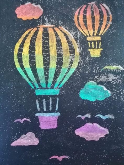 Rainbow Scratchboard Art, Scratchboard Art Easy, Sand Paper Art, School Chalkboard Art, Scratch Paper Art, Fun Chalk Art, Blackboard Art, Scratchboard Art, Black Paper Drawing