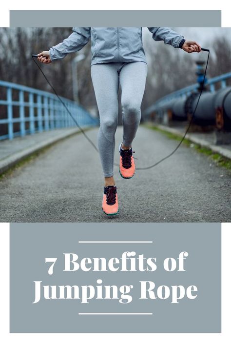 It's Not Just for Kids! These 7 Benefits of Jumping Rope Will Have You Jumping In No Time #jumpingrope #exercise #hearthealth #healthtips #heartdisease https://parade.com/1334571/jenniferlarson/benefits-of-jumping-rope/ Benefits Of Jumping Rope, Jump Rope Benefits, Jump Roping, Rope Exercises, Rope Training, Jump Rope Workout, Jumping Rope, Benefits Of Exercise, Muscle Relaxer