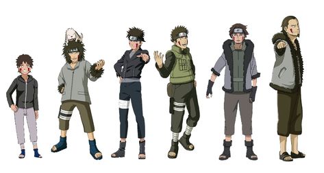 Naruto: Inuzuka Kiba evolution Naruto Evolution, Team 8 Naruto, Naruto Kiba, Naruto Supreme, Senju Tobirama, Kiba And Akamaru, Kiba Inuzuka, Naruto Clothing, Shino Aburame