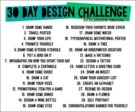 30 Day Drawing and Design Challenge! Logo Challenge 30 Day, Daily Design Challenge, Logo Design Challenge 30 Day, Graphic Design 30 Day Challenge, Tattoo Design Challenge, Graphic Design Challenge Ideas, Creativity Challenge 30 Day, 30 Days Design Challenge, 30 Day Graphic Design Challenge