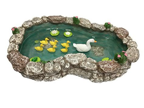 GlitZGlam Duck Pond -Mother and Ducklings! A Miniature Du... https://smile.amazon.com/dp/B076LT1251/ref=cm_sw_r_pi_dp_U_x_vBhRCbCTTR3HF Fairy House Kit, Water Lotus, Flowers Lily, Garden Fairies, Fairy Garden Designs, Fairy Garden Crafts, Miniature Fairy Garden, Duck Pond, Faeries Gardens