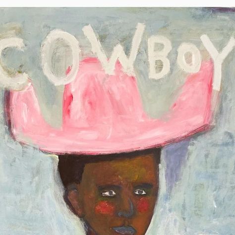 TFC • Tyler Casey on Instagram: "Cowboy 48 x 36 Acrylic, crayon and spray on canvas. SOLD. #abstractonfire" Cowboy Painting, Phone Paper, 2024 Art, Inspiring Art, Art Show, Crayon, Art Inspo, Art Reference, Acrylic Painting