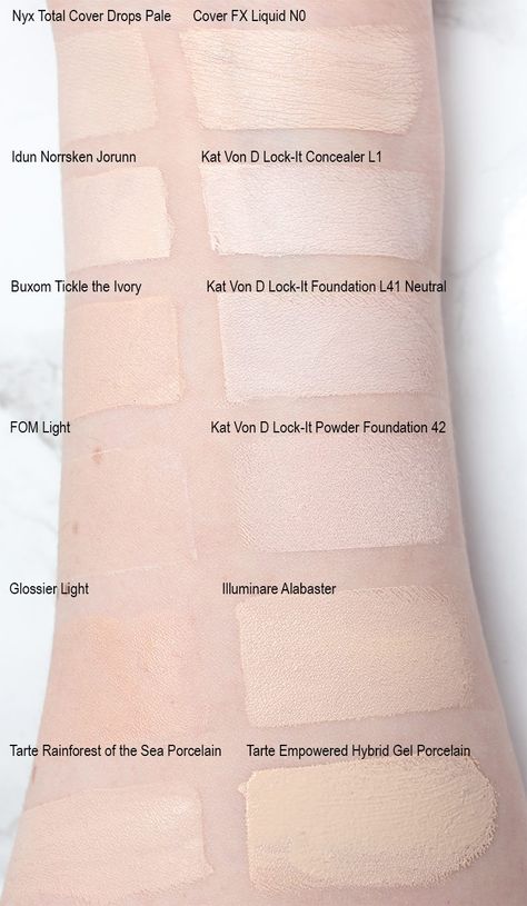 Idun Minerals Norrsken Liquid Foundation Review in Jorunn on Pale Skin Foundation For Pale Skin, Chelsea Houska Hair, Pale Foundation, Pale Skin Makeup, Foundation Swatches, New Hair Do, Pale Girl, Long Dark Hair, Skin Foundation