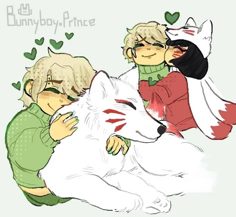 Lloyd And Akita Fanart, Lego Ninjago Fanart Lloyd X Akita, Akita X Lloyd, Akita Ninjago Fanart, Lloyd And Akita, Lloyd X Akita, Ninjago Anime, Ninjago Coloring Pages, Ninjago Lloyd