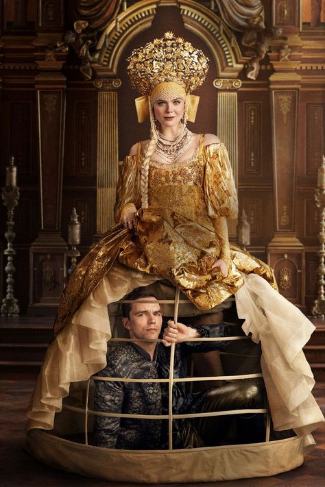 Elle Fanning and Nicholas Hoult in The Great Elle Fanning And Nicholas Hoult, Royal Christmas, Nicholas Hoult, Catherine The Great, Fairytale Photography, Period Costumes, Elle Fanning, Not Afraid, Women In History