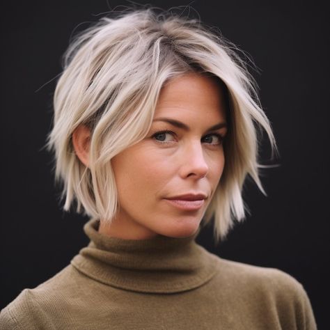 Short Textured Layers Short Flirty Hairstyles, Great Short Haircuts, Chic Chin Length Hair, Side Parted Pixie Bob, Piecy Bob Haircut Short Hairstyles, Edgy Textured Bob, Short Bobbed Hair, Women’s Short Bob Haircut, Hip Short Hairstyles For Women