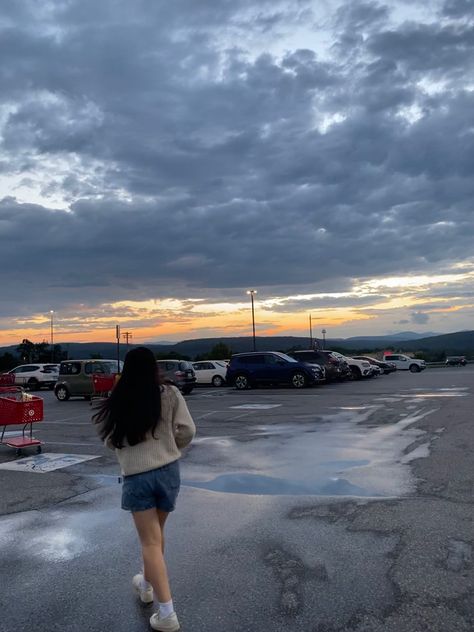 Summer Sunset, Aesthetic Summer, Parking Lot, Target, Pins, Quick Saves, Car Park