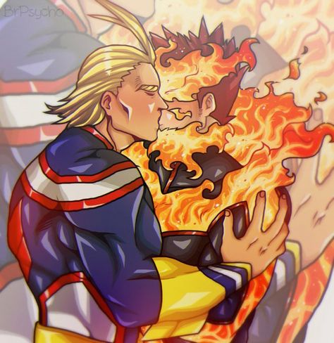 Endeavour X All Might, Endmight Fanart, All Might X Endeavor, Endeavour Ship, Enji Todoroki, Shota Aizawa, All Might, Boku No Hero Academia Funny