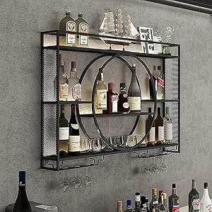 Modern Bar Shelves, Alcohol Shelf, Wine Cabinet Decor, Corner Wine Cabinet, Alcohol Cabinet, Wall Mounted Kitchen Storage, Wall Shelf Rack, Liquor Shelf, Wine Rack Bar