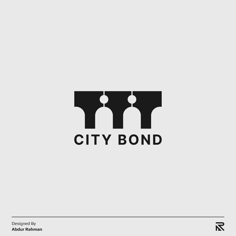 CITY BOND | Infrastructure and Urban Planning Logo. Connectivity Logo, Infrastructure Logo, Bridge Logo Design, Bridge Icon, Skyline Logo, City Logo, People Icon, Cafe Logo, A Bridge