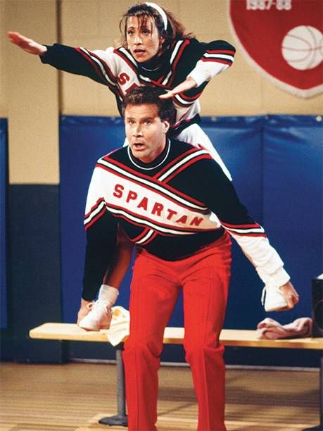 No. 24: Will Ferrell and Cheri Oteri as Spartan Cheerleaders (1995) Spartan Cheerleader Costume, Snl Spartan Cheerleaders, Spartan Cheerleaders, Cheri Oteri, Best Of Snl, Snl Characters, Van Down By The River, Billy Oxberg, Living In A Van