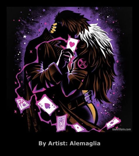 Gambit And Rogue, Nerdy Wallpaper, Scorpio Eyes, Rogue Xmen, Gambit X Men, X Men Funny, Gambit Marvel, Remy Lebeau, Rogue Gambit