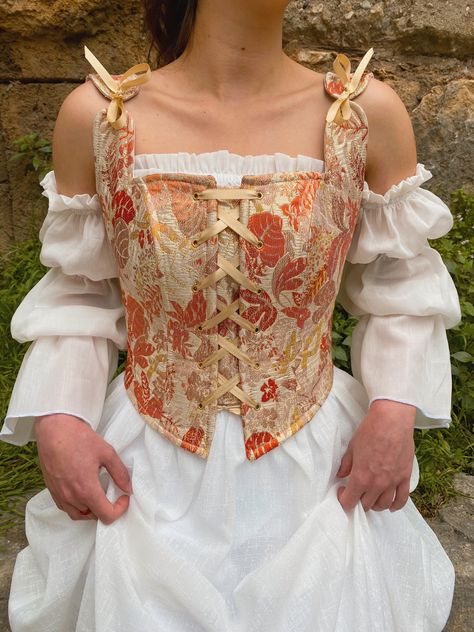 Ren Faire Corset, Corset Layering, Medieval Corset, Handmade Corset, Corset Sewing Pattern, Ren Fair, Corset Bodice, Costume Cosplay, Historical Costume