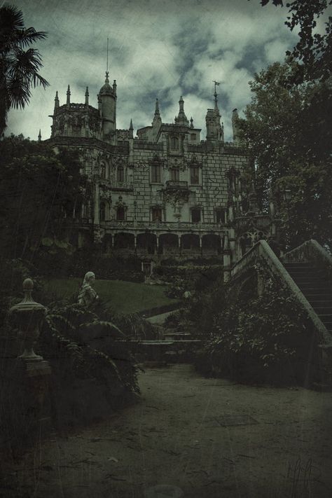 The Castle of the Count.. Dark Naturalism, Old Castle, Gothic Castle, Spooky Places, Dark Green Aesthetic, Slytherin Aesthetic, 다크 판타지, Abandoned Mansions, A Castle