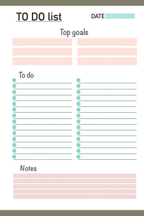 Important To Do Lists, To Do List Aesthetic Study Ideas, Collanote Templates, Cute To Do List Ideas, Bullet Journal Must Haves, To Be List, To Do List Ideas, Daily To Do List Printable, To Do Listen