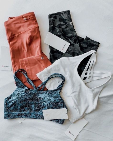 Fitness Closet, Sports Outfit, Working Out Outfits, Lululemon Outfits, Cute Workout Outfits, Workout Clothing, Plaid Outfits, Cute Lazy Outfits, Workout Attire