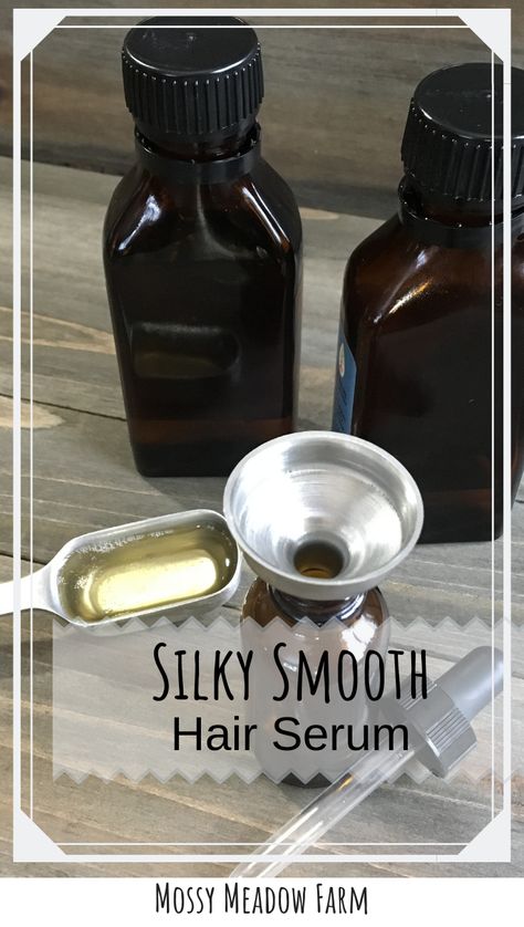 Homemade Hair Serum, Diy Hair Serum, Homemade Hair, Silky Smooth Hair, Diy Lip Gloss, Natural Hair Oils, Hair Diy, Diy Body Care, Diy Products