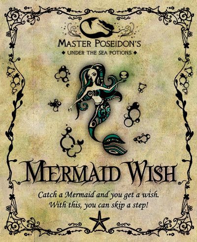 "Mermaid Wish" #BottleLabel #Mermaid Halloween Apothecary Labels, No Ordinary Girl, Halloween Potion Bottles, Halloween Apothecary, Potion Labels, Apothecary Labels, Festa Harry Potter, Halloween Bottles, Mermaid Halloween