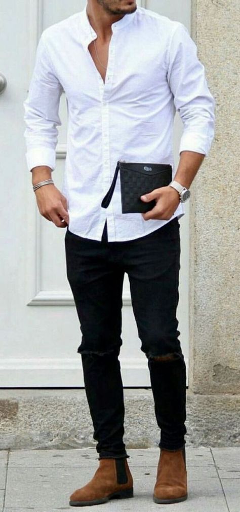 Mens Black Jeans Outfit, Wedding Suits Men Black, Jeans Outfit Men, Black Jeans Men, Black Jeans Outfit, Men With Street Style, Outfit Jeans, Mens Fashion Classy, Mens Fashion Casual Outfits