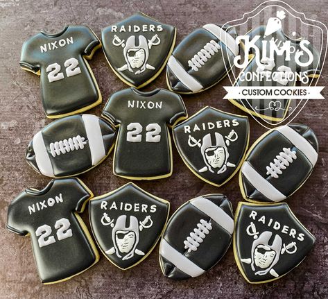 Raiders 1st Birthday Party, Raiders Party Decorations Diy, Raider Themed Birthday Party, Raiders Party Decorations, Raiders Birthday Party Decorations, Raider Decorations Party, Raiders Birthday Party, Raiders Cake Ideas, Raiders Party