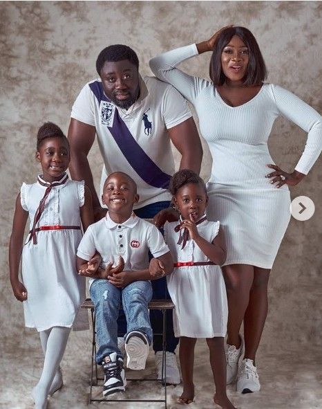 Mercy Johnson Family Photos With Husband And Children - Celebrities - Nigeria Mercy Johnson, 9th Wedding Anniversary, 8th Wedding Anniversary, Celebrities Fashion, Johnson Family, Popular Actresses, Celebrity Kids, Black Families, Beautiful Family