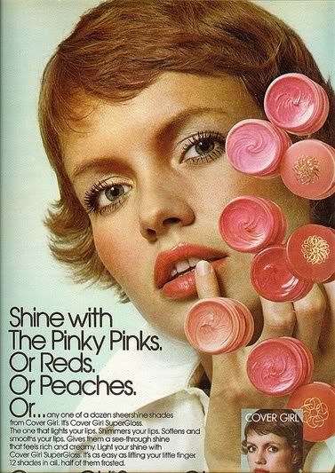 1970s Makeup, Vintage Makeup Ads, Girls Lip Gloss, 70s Makeup, Makeup Ads, Retro Makeup, Retro Beauty, Beauty Ad, Makeup Guide