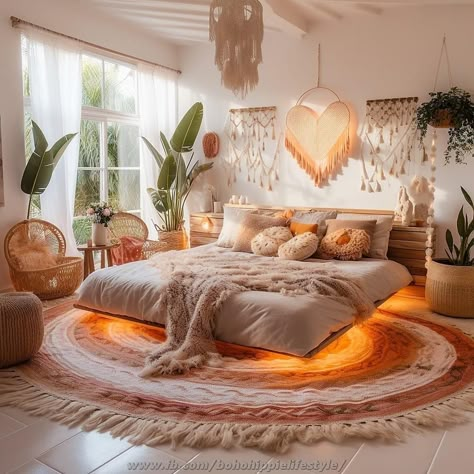 Catwalk In House Interior Design, Boho Bedroom Ideas Bohemian Cozy, Bohemian Bedroom Design, Boho Bedroom Ideas Hippie, Boho Styl, Casa Vintage, Bohemian Bedroom Decor, Boho Room, Styl Boho