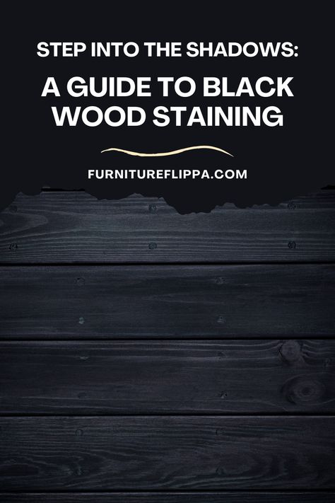 Step into the shadows of black wood staining with this comprehensive guide. Discover the step-by-step process for achieving rich, dark tones on wood surfaces. From selecting the right stain to applying the finish, learn the techniques for creating captivating black finishes that elevate your woodworking projects to new heights. Black Stained Wood Furniture, Black Stained Deck, Staining Cedar Wood, Dark Wood Decking, Mahogany Wood Stain, Stain Furniture, Refinish Wood Furniture, Staining Wood Floors, Black Stained Wood