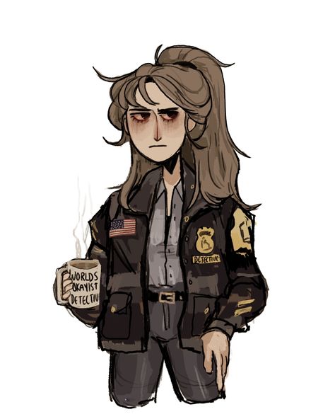 Private Detective Outfit, Detective Design Character, Police Officer Character Design, Police Character Art, Female Police Officer Aesthetic, Police Character Design, Cop Outfit, Detective Outfit, Noir Detective