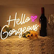 Check this out! Hello Gorgeous Neon Sign, Youre Like Really Pretty, Lights For Home, Bachelorette Pad, Easy Backdrops, Light Up Signs, Personalized Neon Signs, Neon Light Signs, Led Neon Lighting