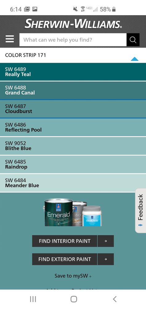 Sw Grand Canal Paint, Sherwin Williams Grand Canal Paint, Grand Canal Sherwin Williams, Kitchen Beach House, Bedroom Walls, Romantic Colors, Kids Bedrooms, Bunk House, Grand Canal