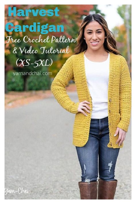 Harvest Cardigan, Crochet Cardigan Pattern Free Women, Free Crochet Cardigan Patterns, Free Crochet Cardigan, Cardigan Free Pattern, Long Sleeveless Cardigan, Crochet Sun, Crochet Cardigan Pattern Free, Crochet Sun Hat