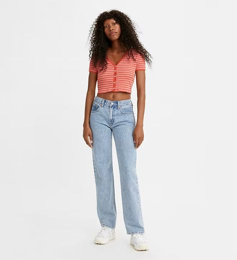 Low Pro Women's Jeans - Medium Wash | Levi's® US Levi Low Pro, Levi Wedgie Straight Jeans, Black Levi Jeans, Perfect Live, 90s Era, 90s Denim, White Denim Jeans, Vintage Silhouette, Vintage Fits