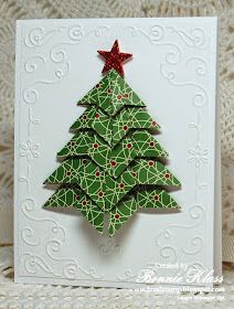 Origami Christmas Tree Card, Origami Xmas, Origami Tree, Merry Monday, Origami Christmas Tree, Monday Christmas, Filigree Frame, Christmas Tree Card, Origami Decoration