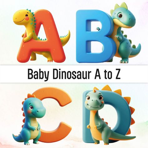 Dino Alphabet Letters, Dinosaur Alphabet Letters Printable, Dinosaur Alphabet Letters, Letter Room Decor, Clipart Dinosaur, Dinosaur Letters, Dinosaur Decorations, Dinosaur Font, Dinosaur Clipart