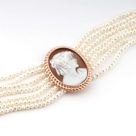 For Sale on 1stDibs - 18 carat Rose Gold Plated 925 Sterling Silver with 38mm Sea Shell Cameo bracelet. Fully handcarved Portrait on a sea shell cameo set in a 18kt Rose Gold Cameo Bracelet, Cameo Jewelry, A Sea, Sea Shell, Rose Gold Plates, Sea Shells, Vintage Jewelry, Shells, Gold Plate