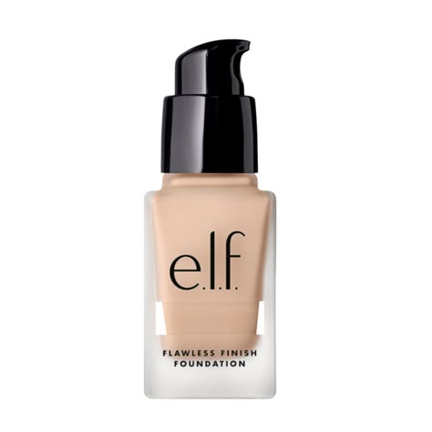 Elf Makeup Foundation, E.l.f. Makeup, Prom Essentials, Elf Foundation, Foundation Bottle, Makeup Products Sephora, Best Drugstore Foundation, Foundation Swatches, The Best Foundation