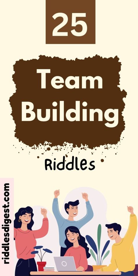 Boost your team's synergy with these 25+ Team Building Riddles! Perfect for fostering collaboration and creativity, these riddles will challenge your team and bring everyone closer. Ready to strengthen your teamwork? Discover more on our blog Team Engagement Activities, Group Team Building Activities, Meeting Ice Breakers, Team Building Activities For Adults, Fun Team Building Games, Riddle Puzzles, Fun Team Building Activities, Morale Boosters, Tricky Riddles