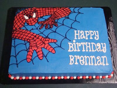 Have Your Cake And Eat It Too: Spider man - picture only Spiderman Birthday Cakes, Spiderman Cake Ideas, Spiderman Birthday Cake, Novelty Birthday Cakes, Spiderman Theme, Spiderman Birthday Party, Mens Birthday Party, Avengers Birthday, Superhero Cake