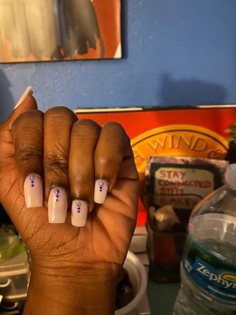 #evileyenails nails wavy spiritual 🧿 Mykonos Nails Designs, Greek Holiday Nails, Mykonos Nails, Greek Eye Nails, Greek Inspired Nails, Morocco Nails, Greek Nails Designs, Santorini Nails, Greece Nail Ideas