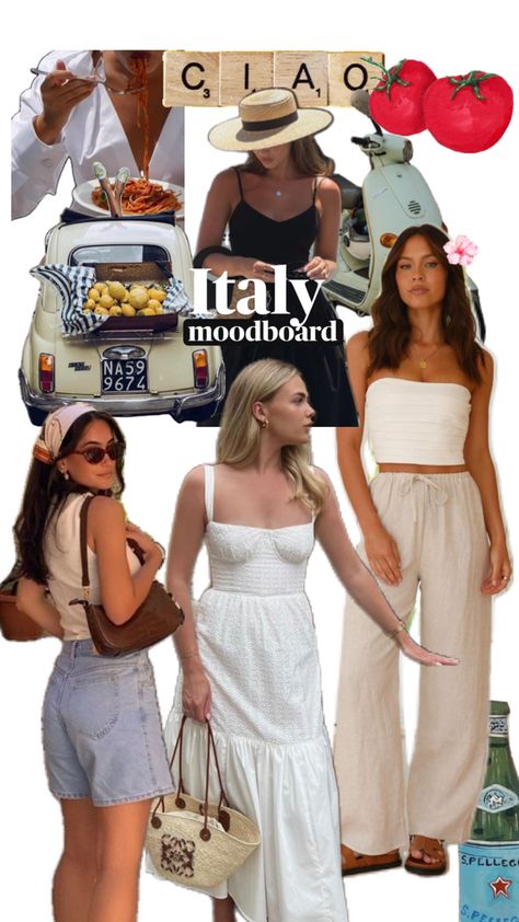 Italian aesthetic, trip to Italy Aesthetic Trip, Italian Summer Outfits, Greece Outfit, Italian Aesthetic, Trip To Italy, Italian Summer, European Summer, Fashion Mode, Casual Style Outfits