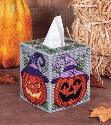 Halloween Plastic Canvas Patterns, Plastic Canvas Tissue Box Covers, Plastic Canvas Tissue Box Cover, Canvas Stitch, Canvas Stitching, Plastic Canvas Box Patterns, Latch Hook Rug Kits, Mary Maxim, Plastic Canvas Stitches