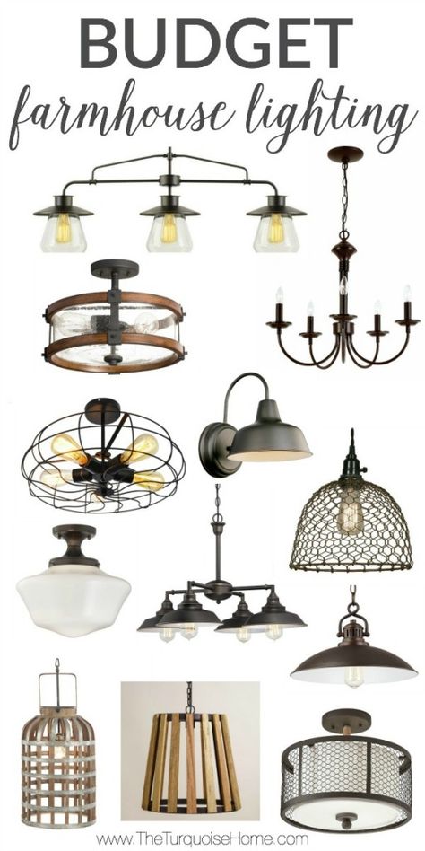 WOW!! These Budget Farmhouse Lighting finds are all under $150!! Joanna Gaines Dining Room, Farmhouse Lighting Dining, Dining Farmhouse, Dining Light Fixtures, Budget Farmhouse, Casa Hobbit, Industrial Farmhouse Decor, Farmhouse Style Lighting, Deco Champetre