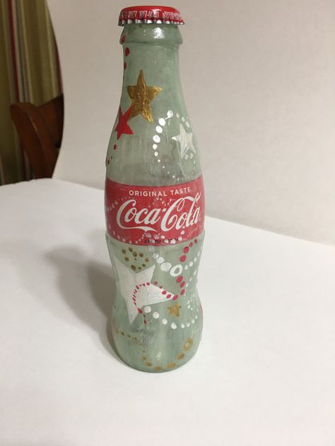 Excited to share the latest addition to my #etsy shop: Painted Coke bottle. Coke Bottle Crafts, Glass Coke Bottles, Cleveland Tn, Coke Bottle, Glass Bottle Crafts, Coca Cola Bottle, Diy Patches, Bottle Painting, May 23